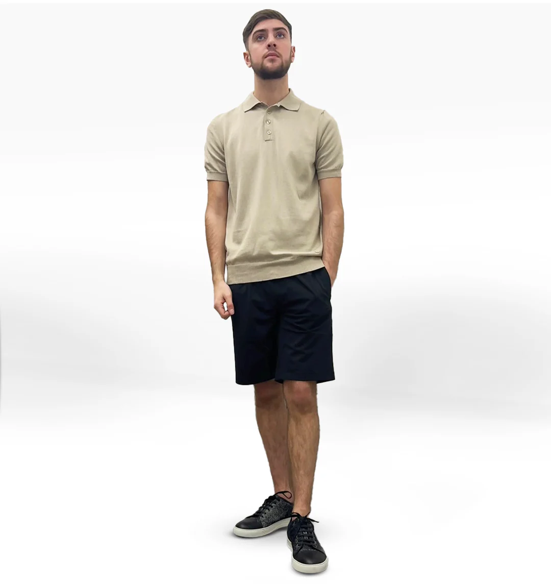 LCTB: Knitted Polo - Beige - Image 2