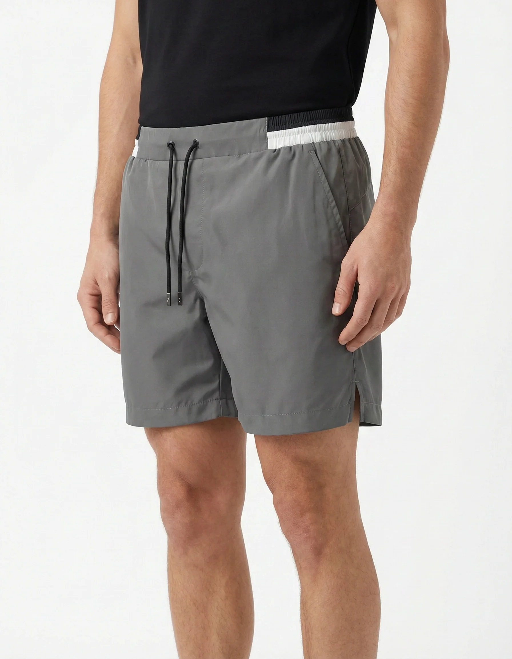 Luxe 26 Swim Shorts - Light Grey - Image 3