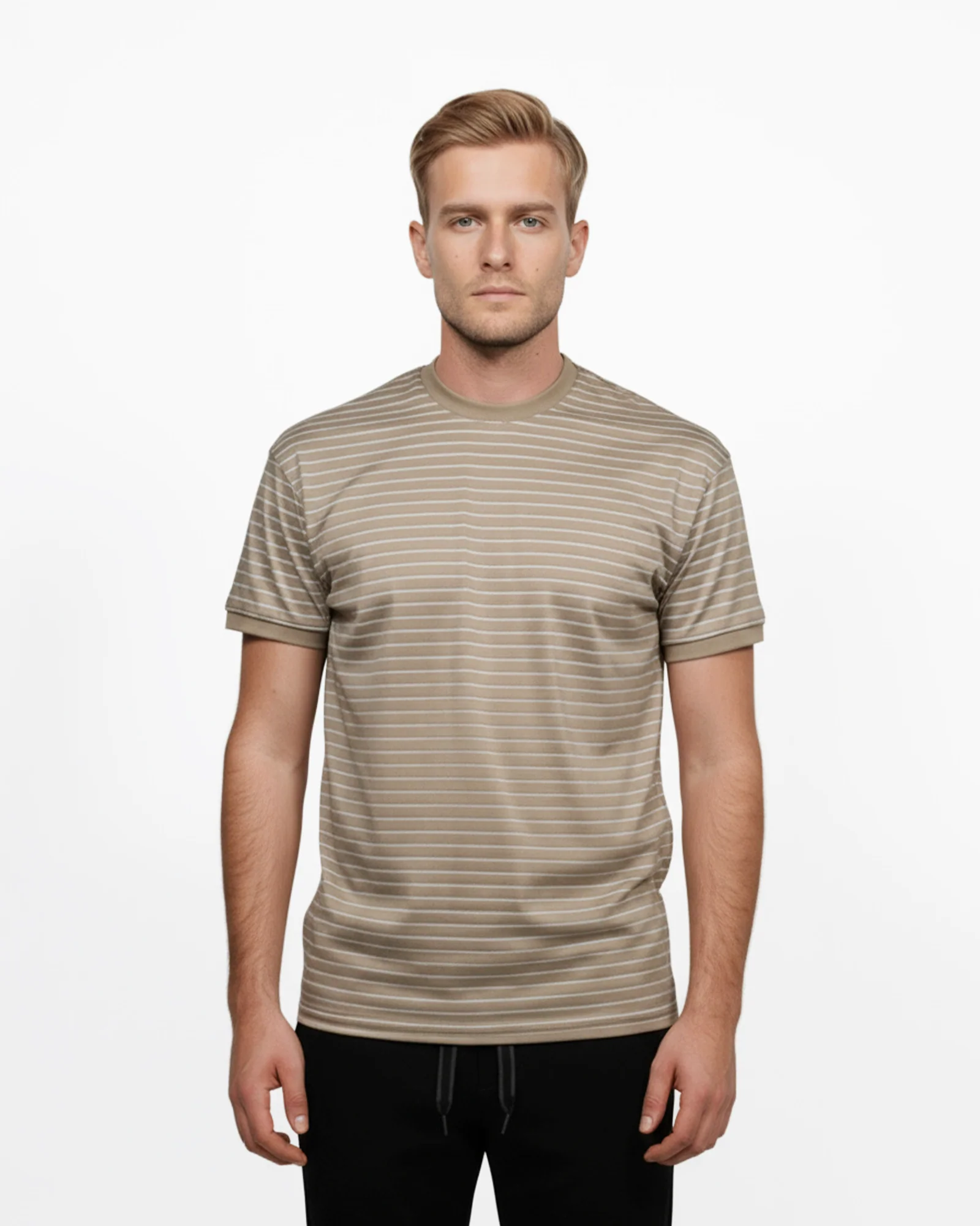 Luxe T - Biscuit Stripe - Image 2