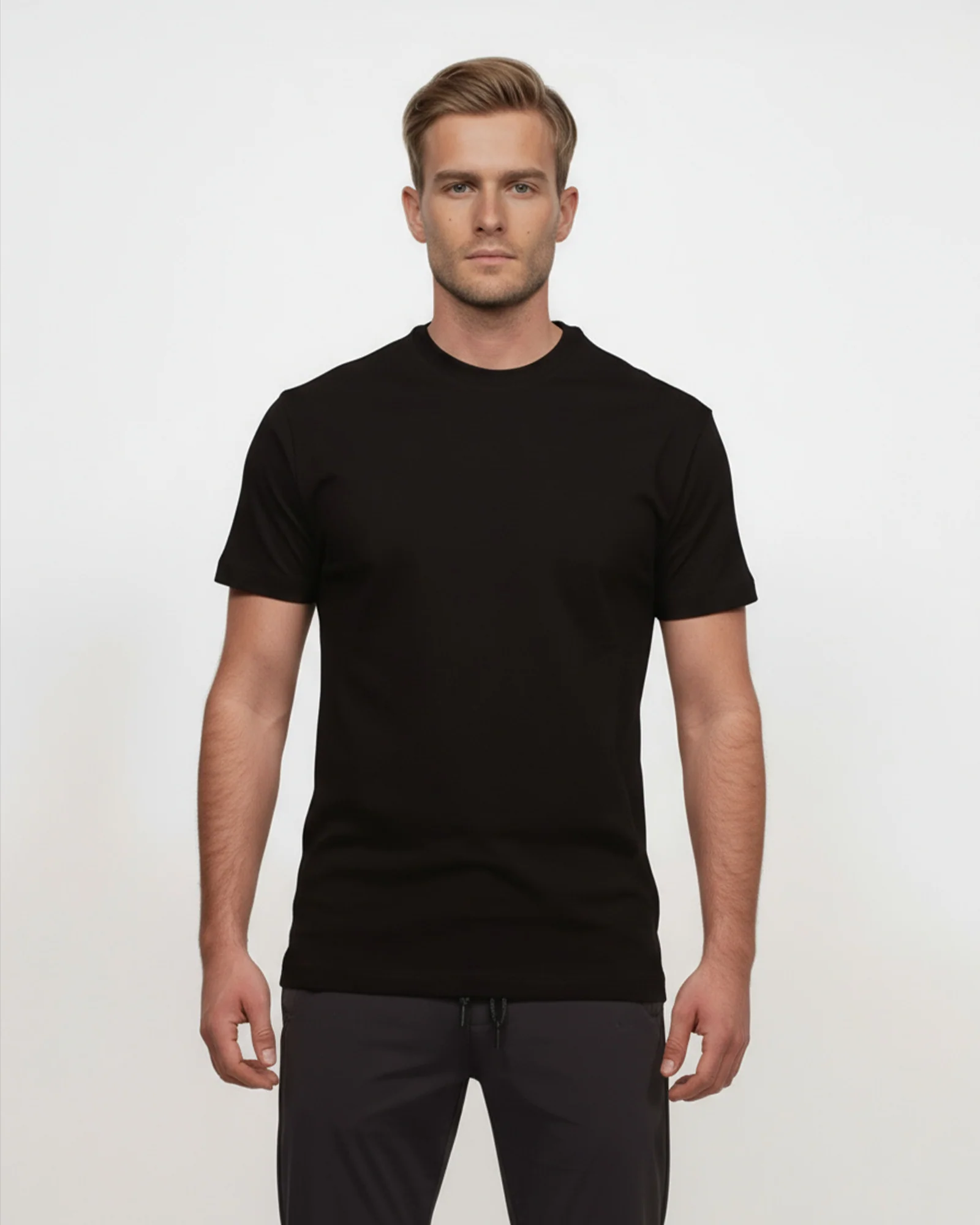 LCTB: Luxury Cotton Logo T Shirt - Black - Image 2