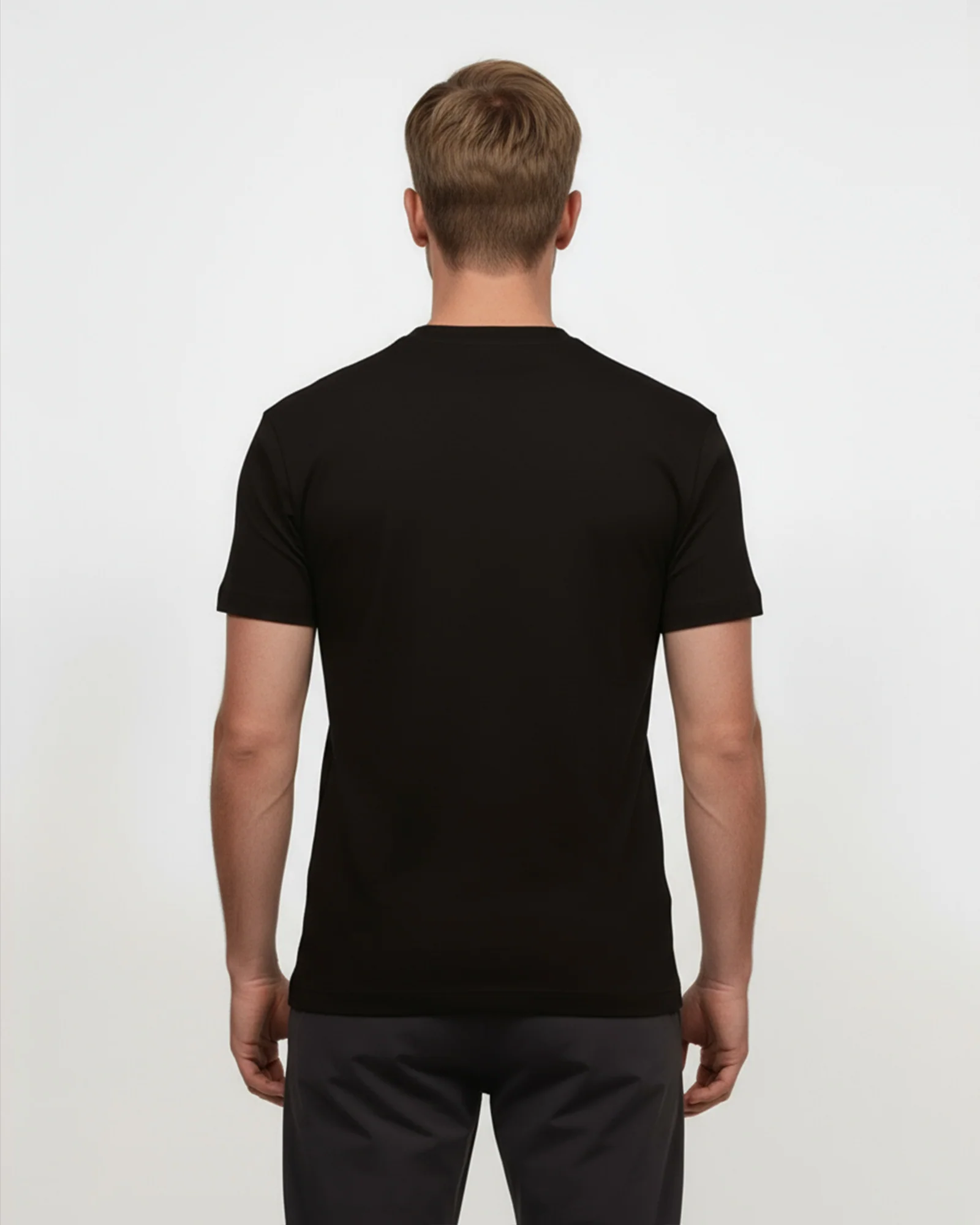 LCTB: Luxury Cotton Logo T Shirt - Black - Image 3