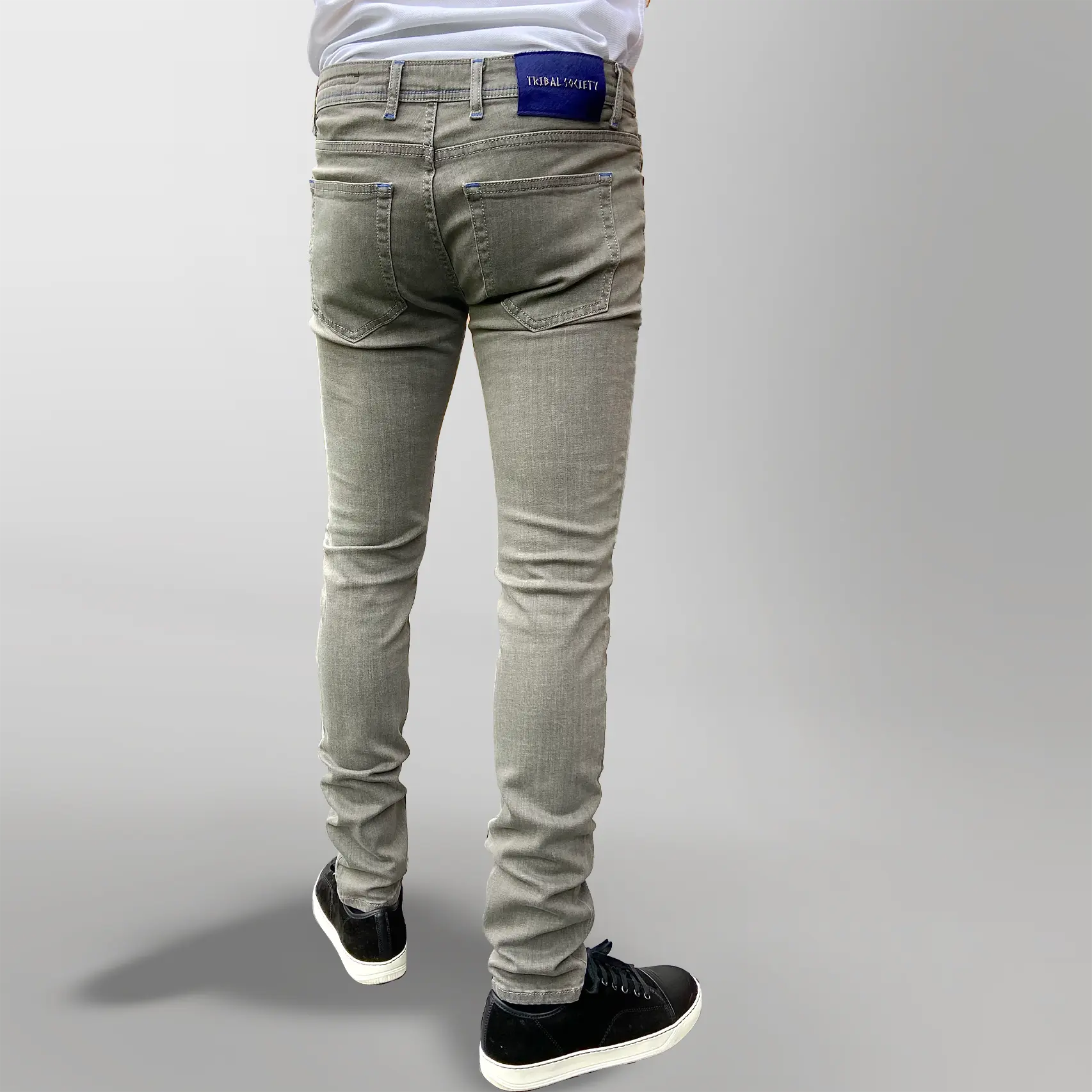LCTB: 008 Luxury Edition Slim Fit Jeans - Light Grey - Image 3