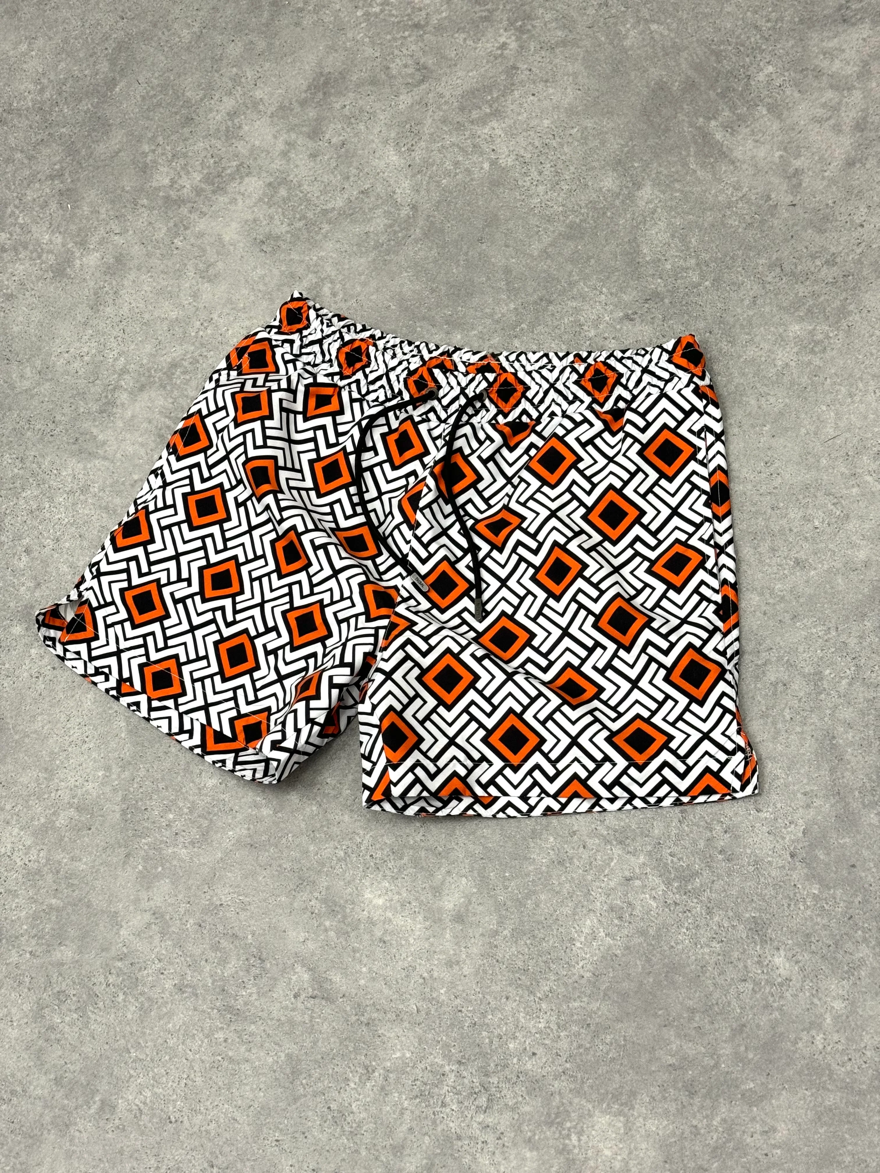 LCTB: Orange Square Swim Shorts - Image 5