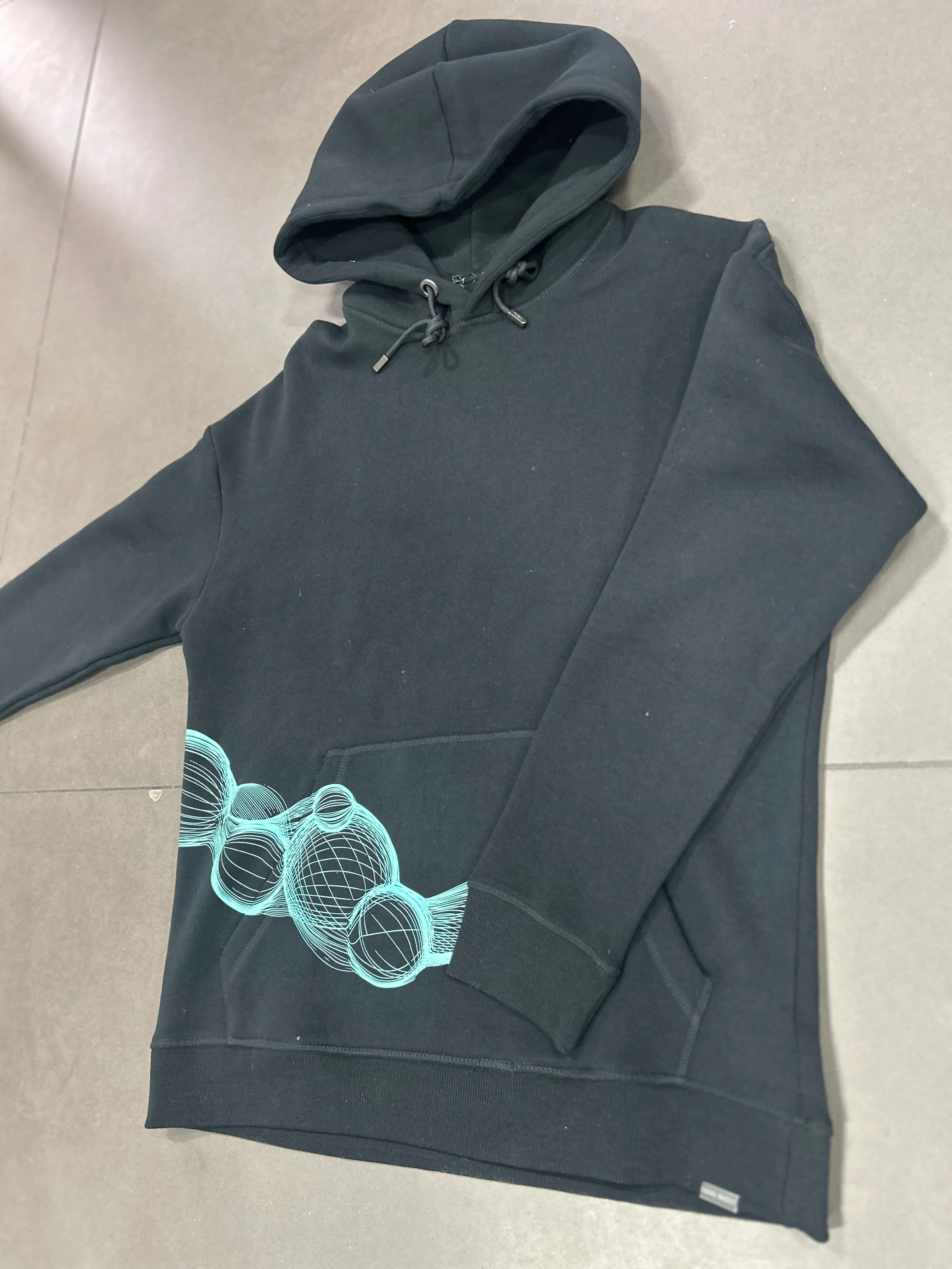 RESELL: Abstract Print Hoodie, XXL - Image 2