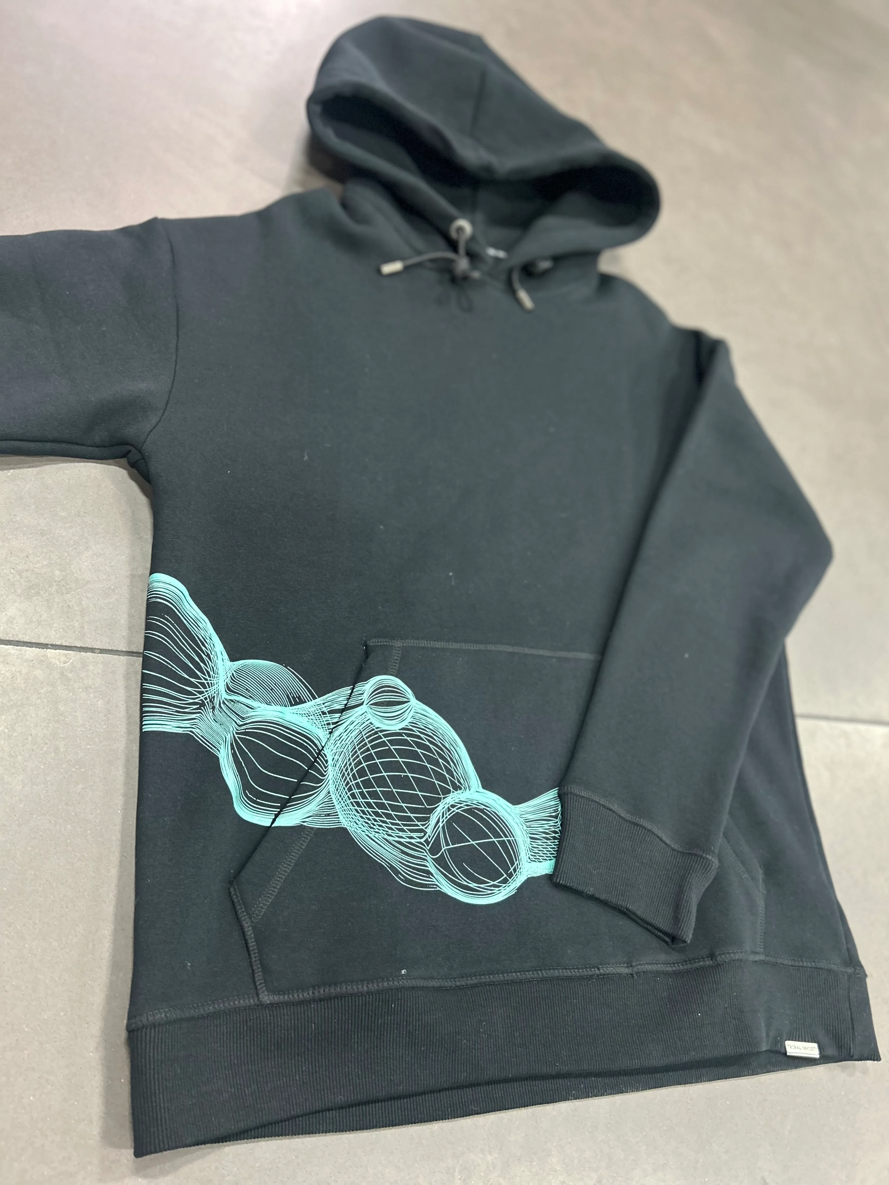 RESELL: Abstract Print Hoodie, XXL - Image 3