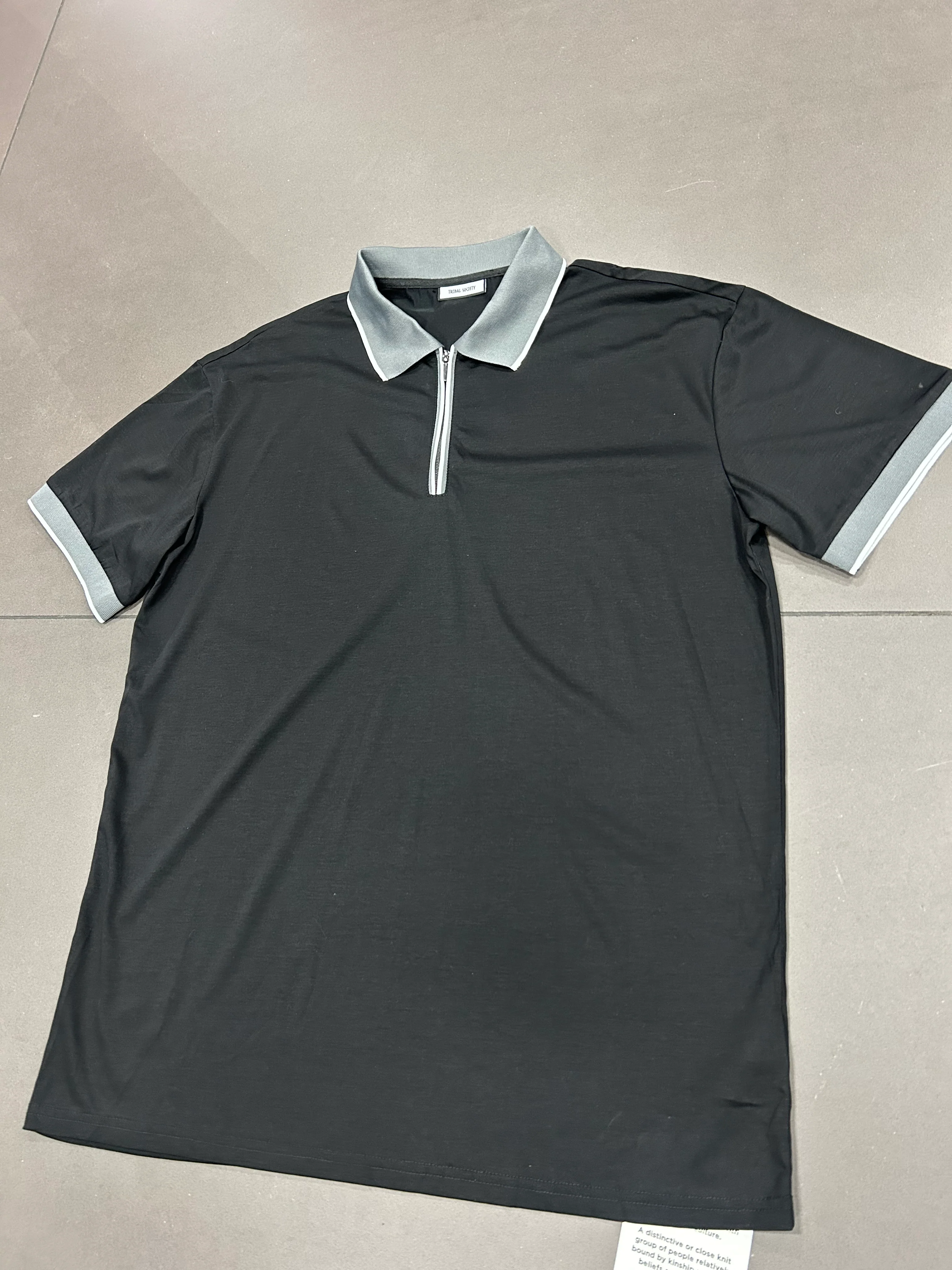 RESELL: Black quarter zip polo 3XL - Image 2