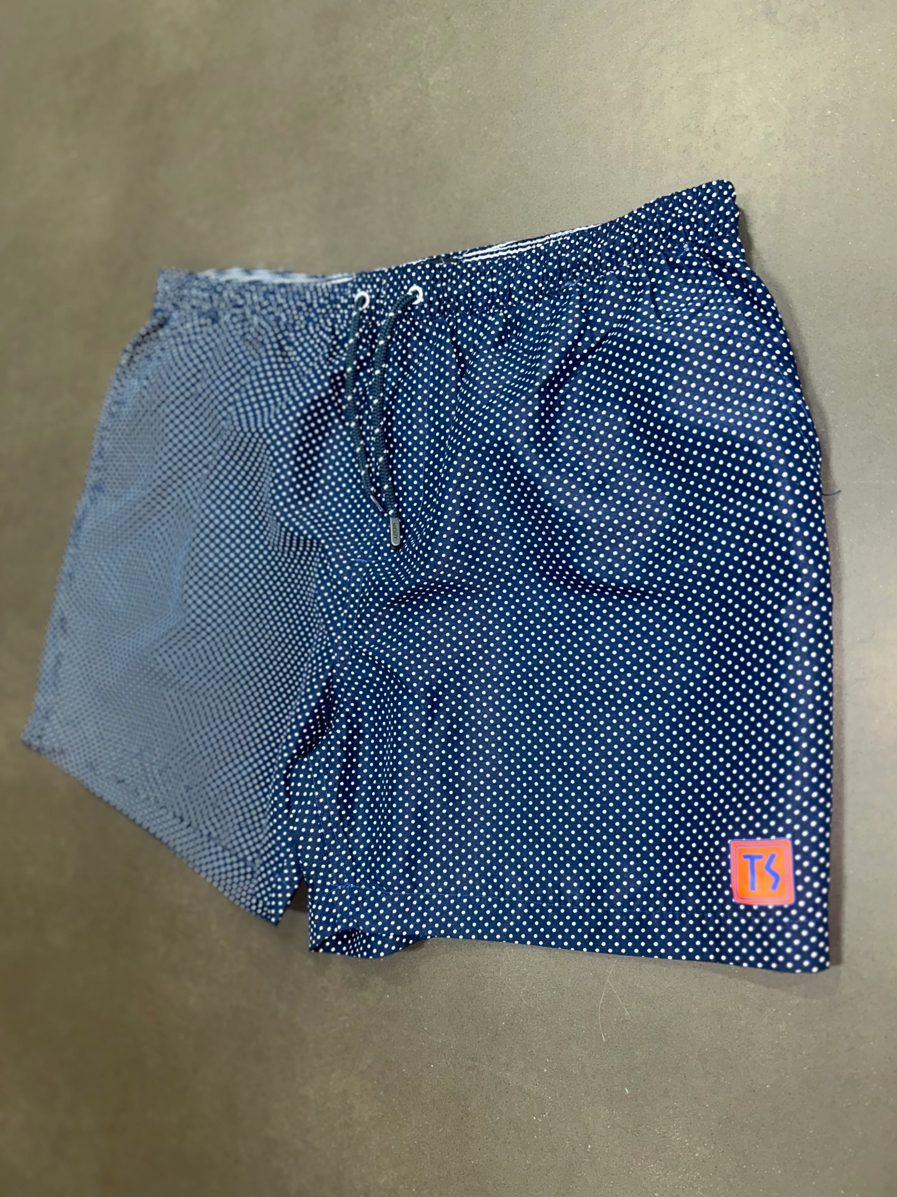 RESELL: Navy Micro Dot Swim Shorts - Image 2