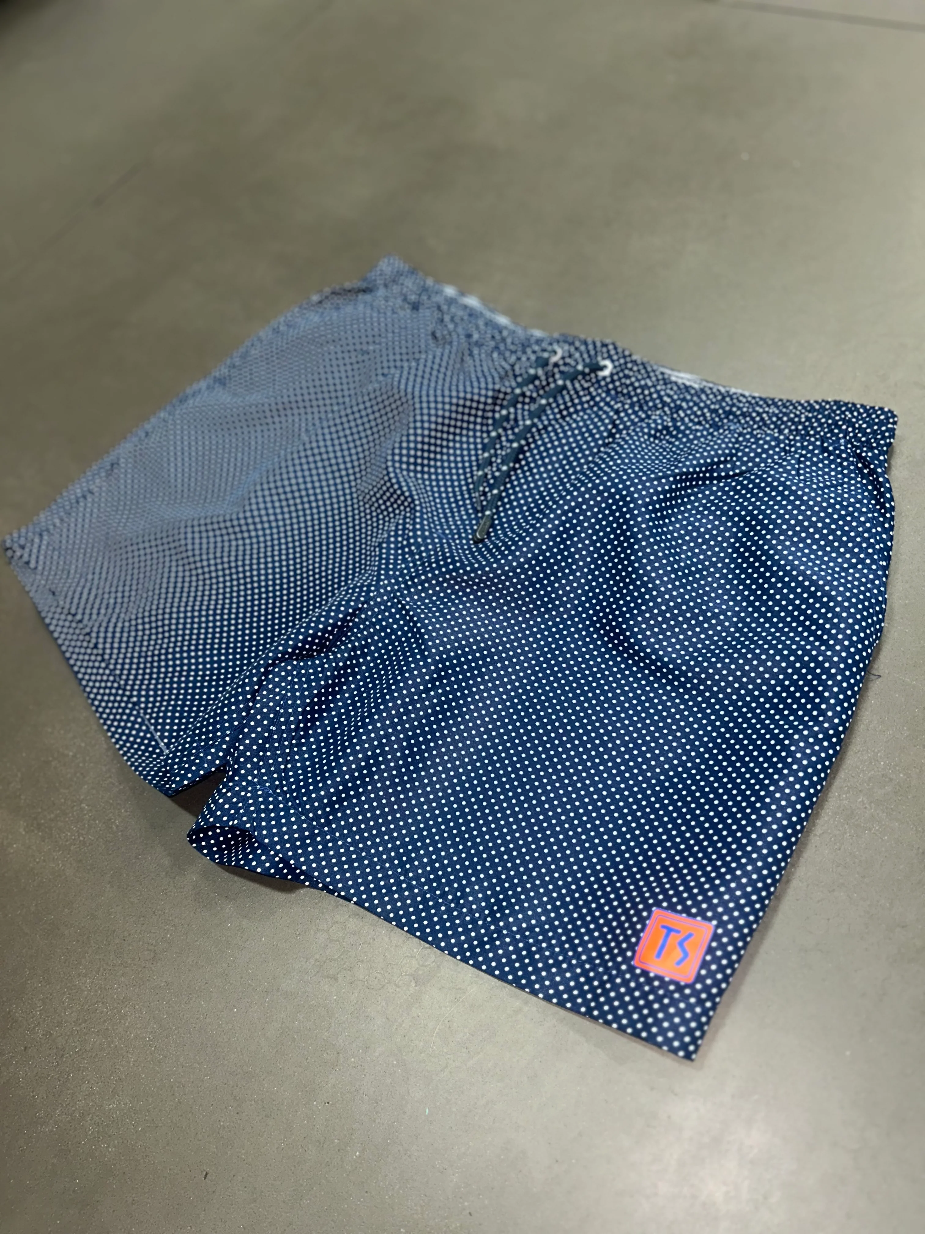RESELL: Navy Micro Dot Swim Shorts - Image 4