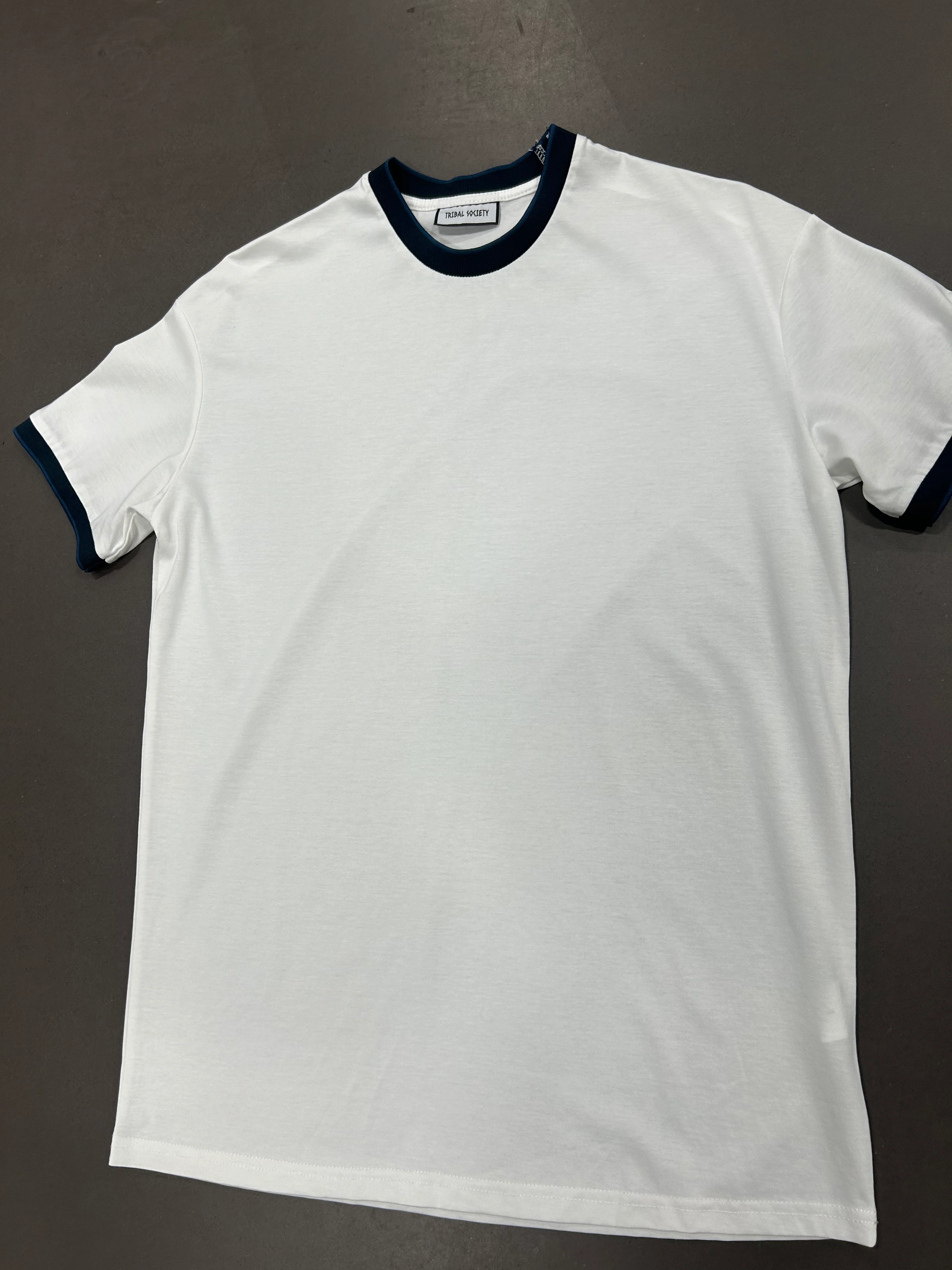 RESELL: Navy Trim Luxe Tee, Small - Image 2