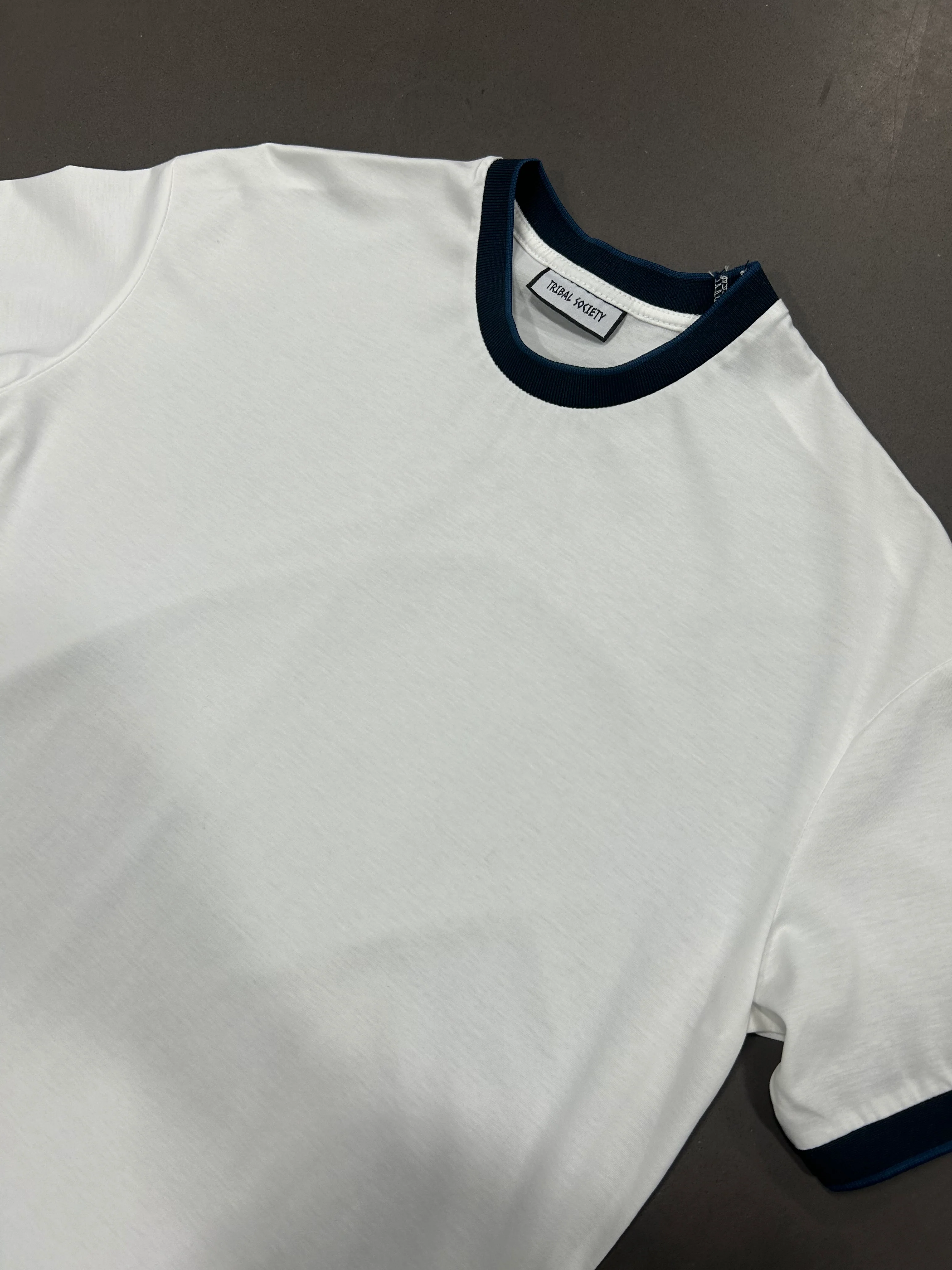 RESELL: Navy Trim Luxe Tee, Small - Image 4