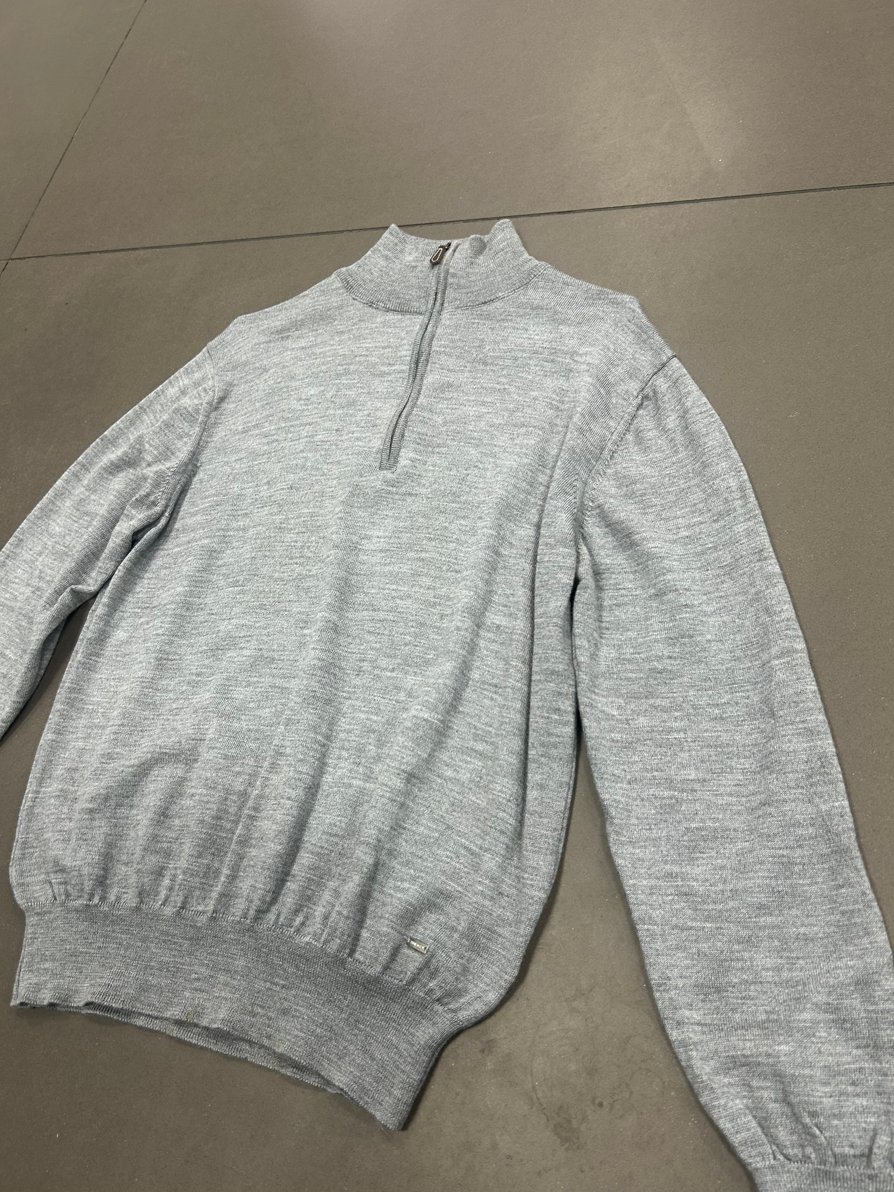 RESELL: Small Grey 1/4 Zip Knit - Image 2