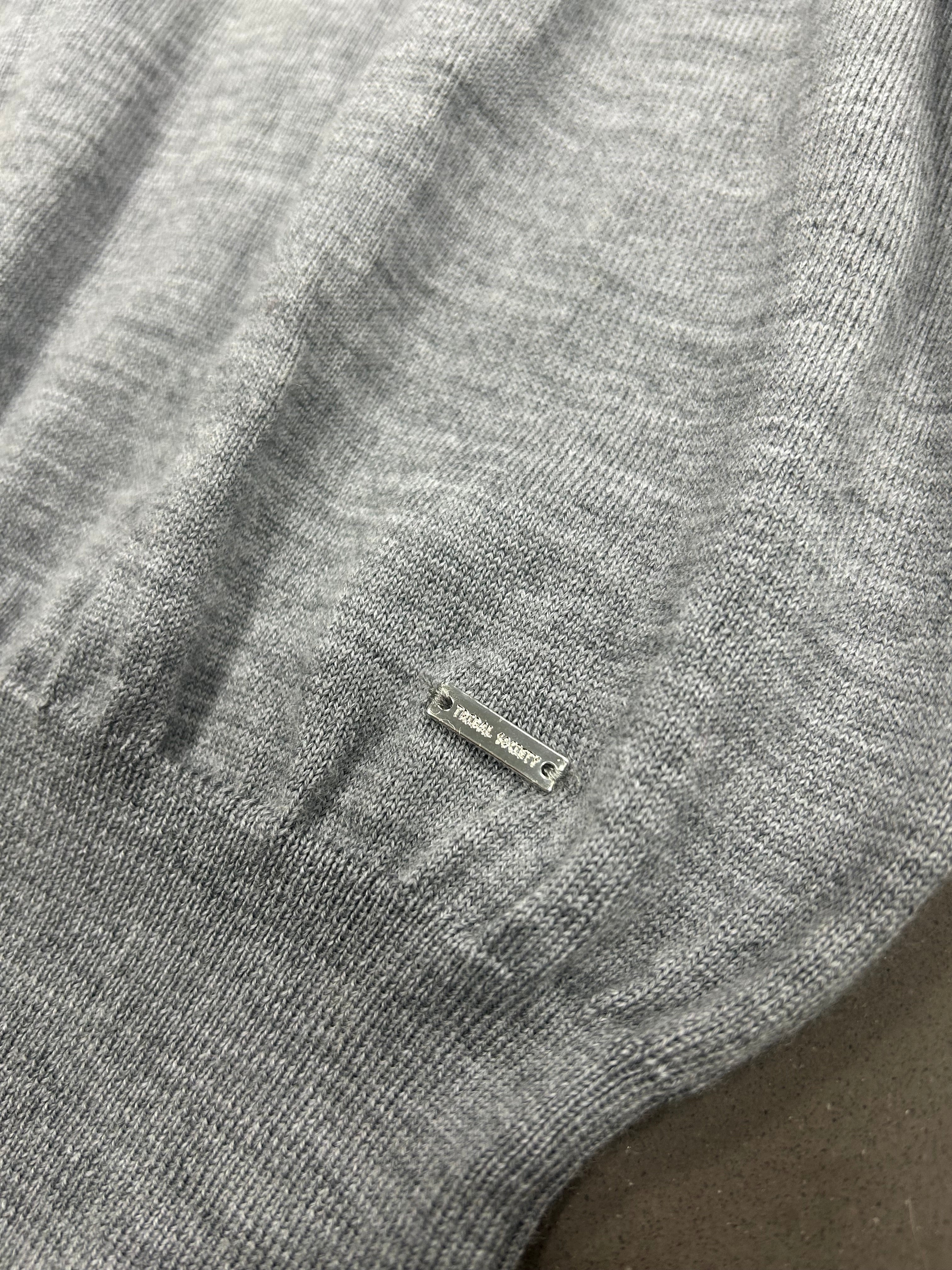 RESELL: Small Grey 1/4 Zip Knit - Image 3