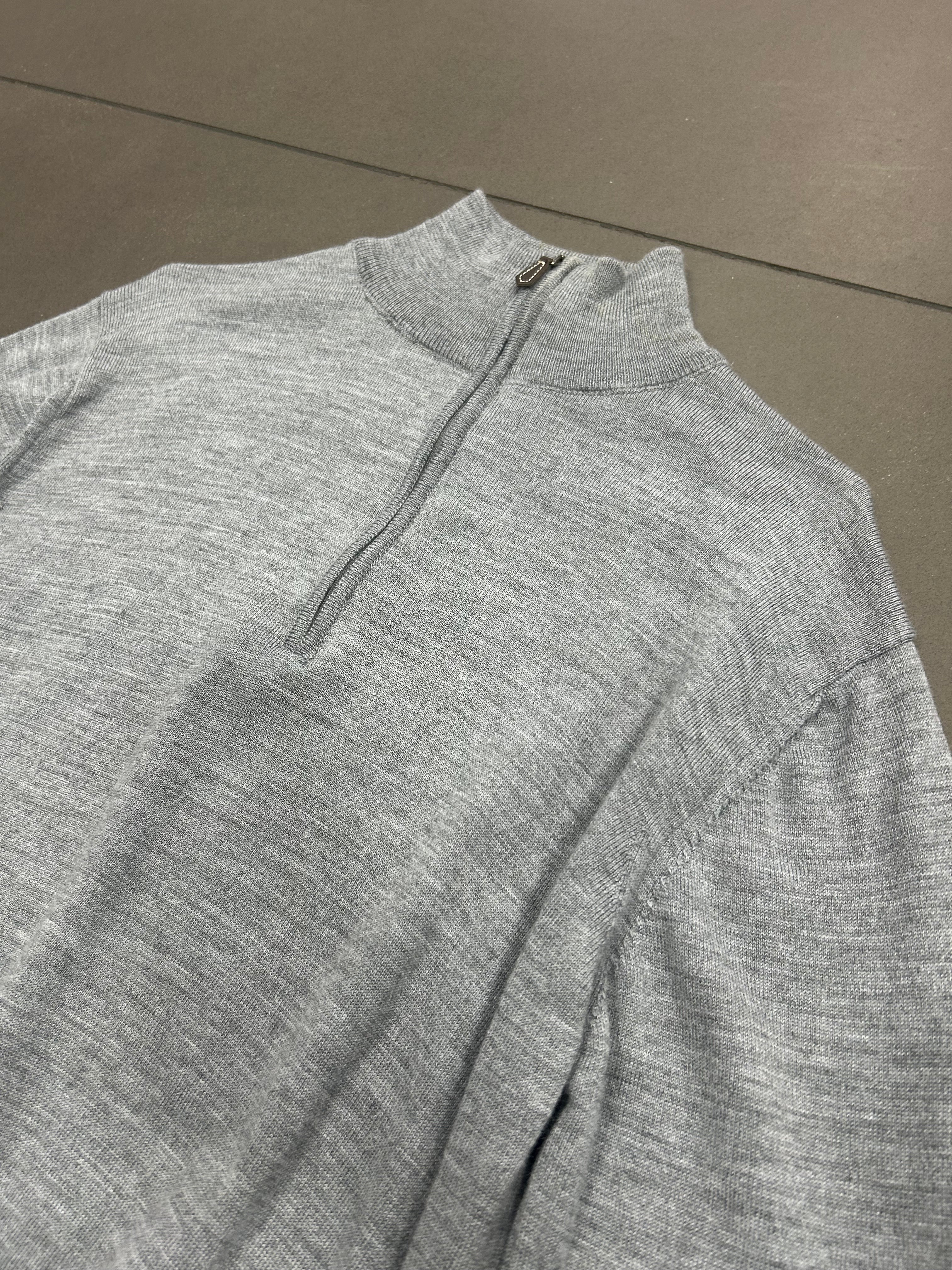 RESELL: Small Grey 1/4 Zip Knit - Image 4
