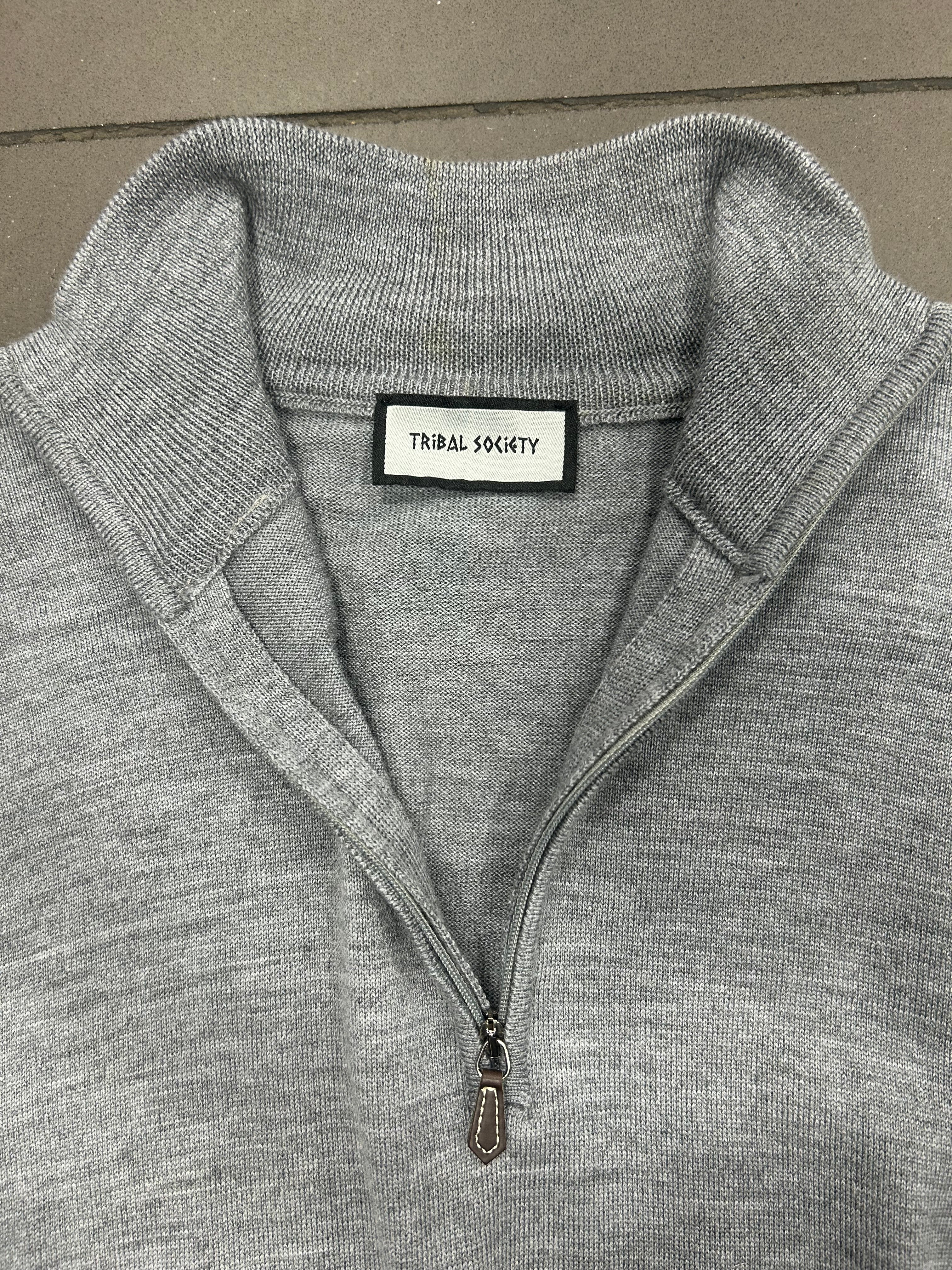 RESELL: Small Grey 1/4 Zip Knit - Image 5