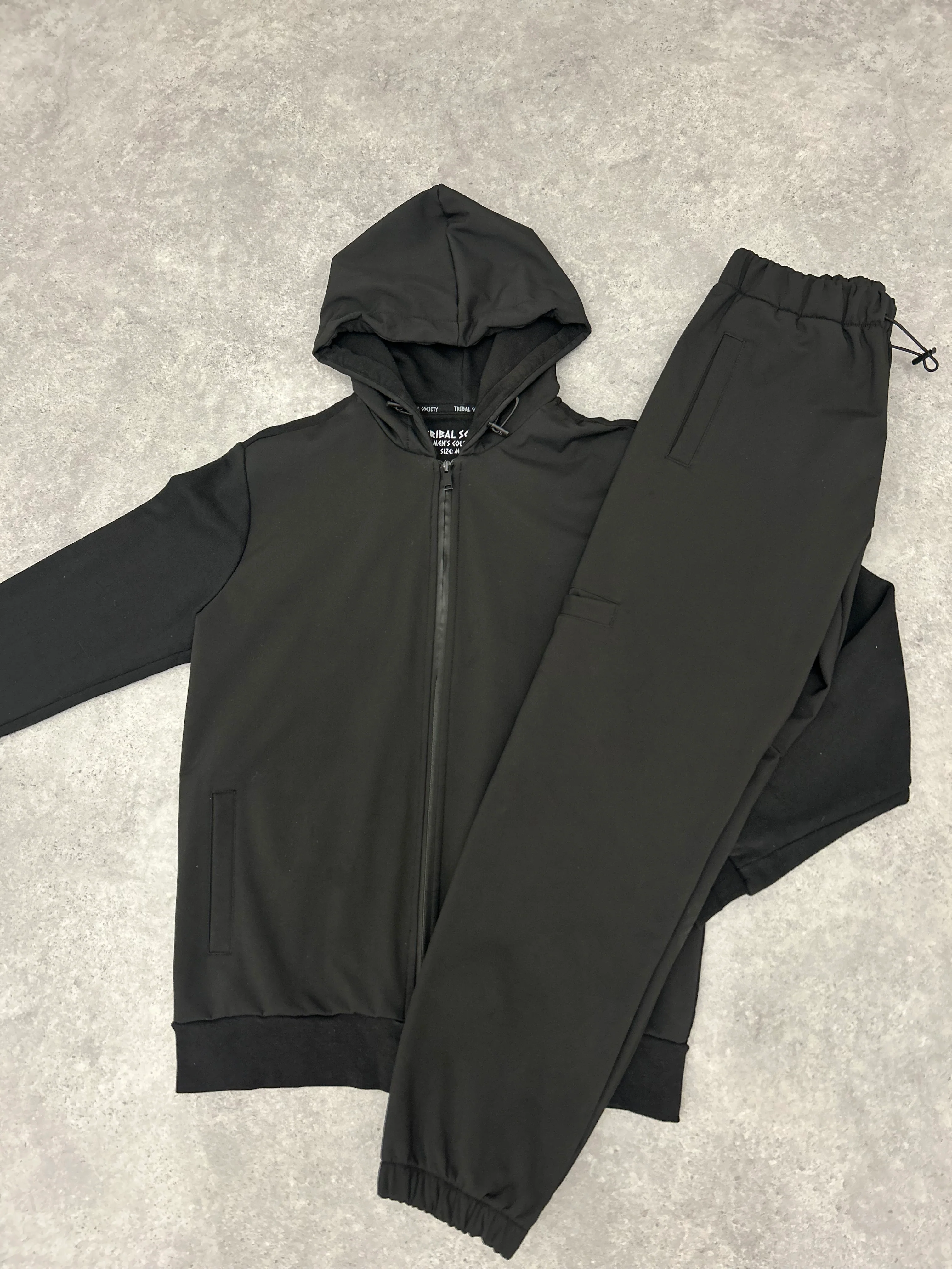 RESELL: TTECH Shell Tracksuit Fleece Lined Pants - Black - Image 4