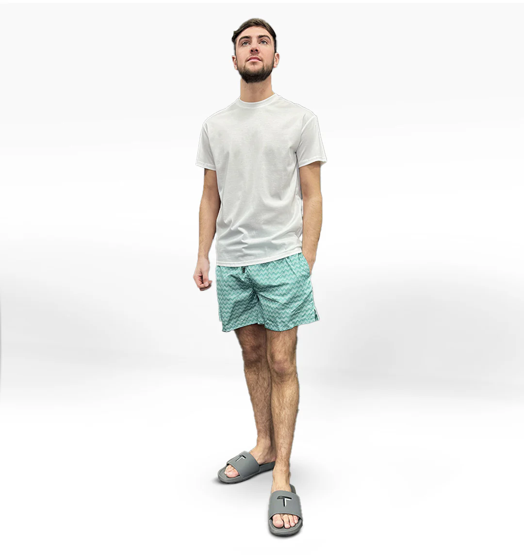 LCTB: Swim Short - Mint Zig Zag - Image 3
