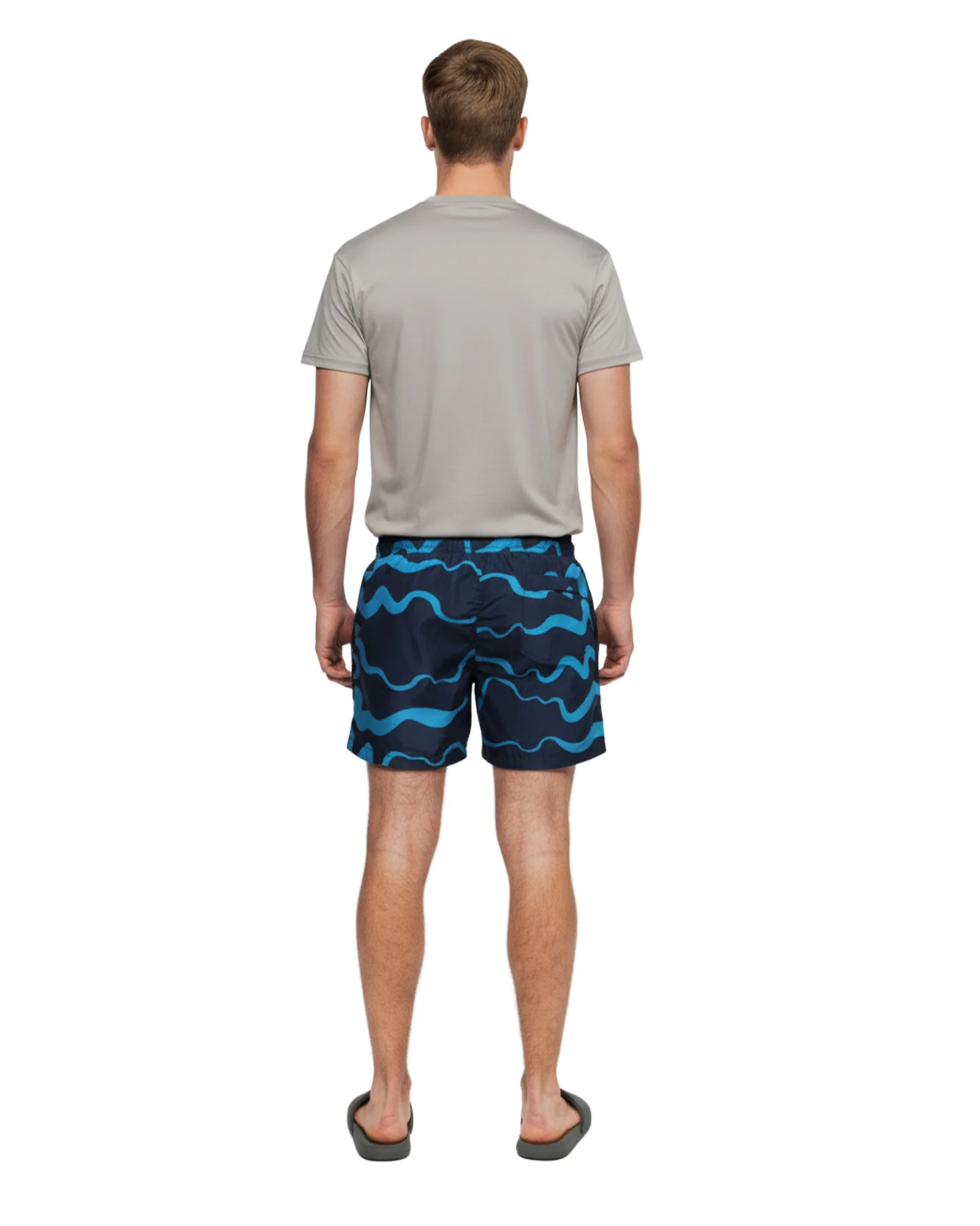 Swim Short - Navy Wave - Image 4