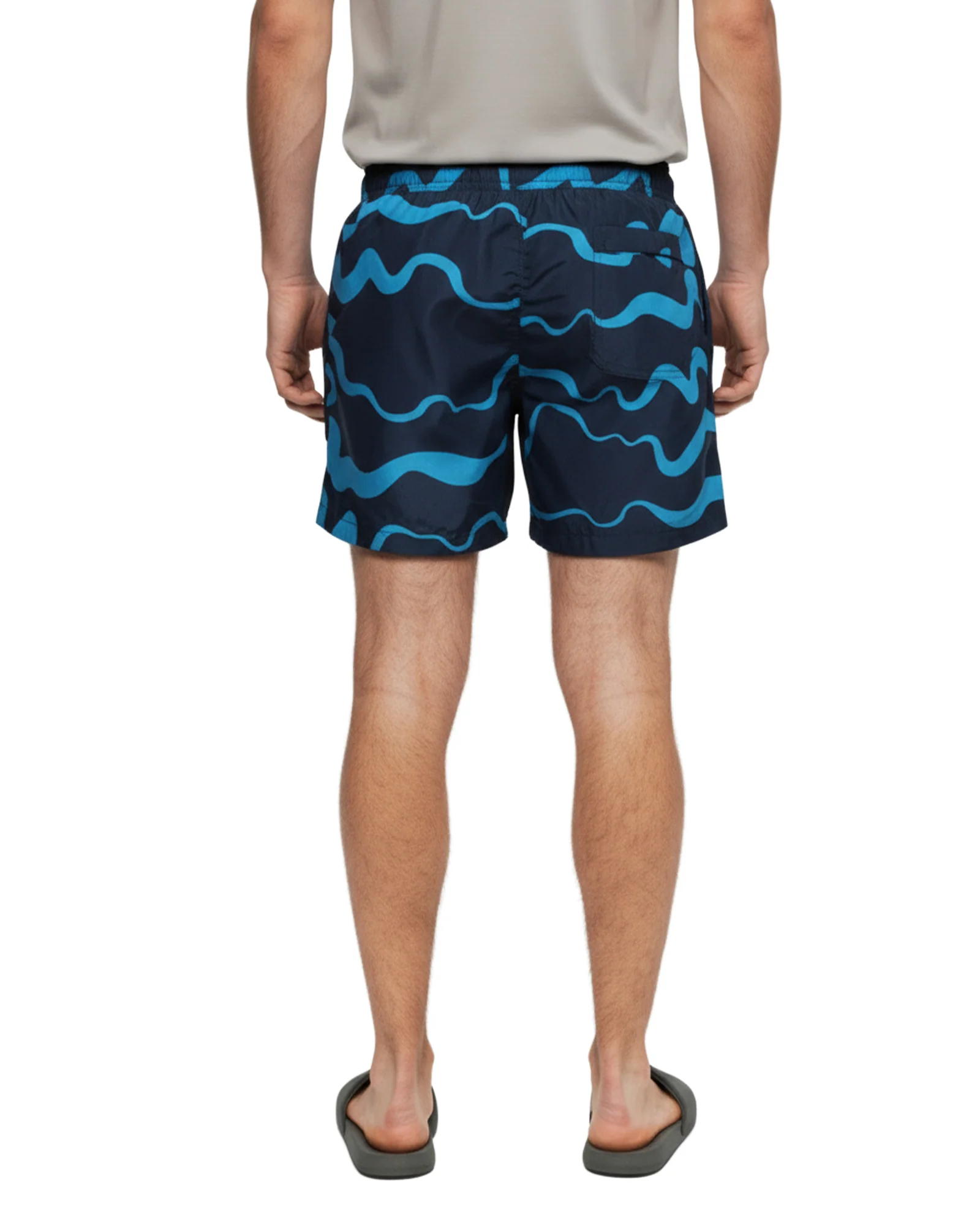 Swim Short - Navy Wave - Image 5