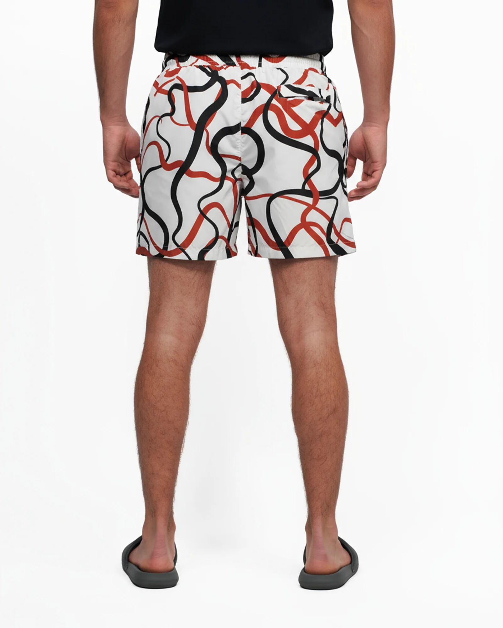 Swim Short - White Pattern - Image 3