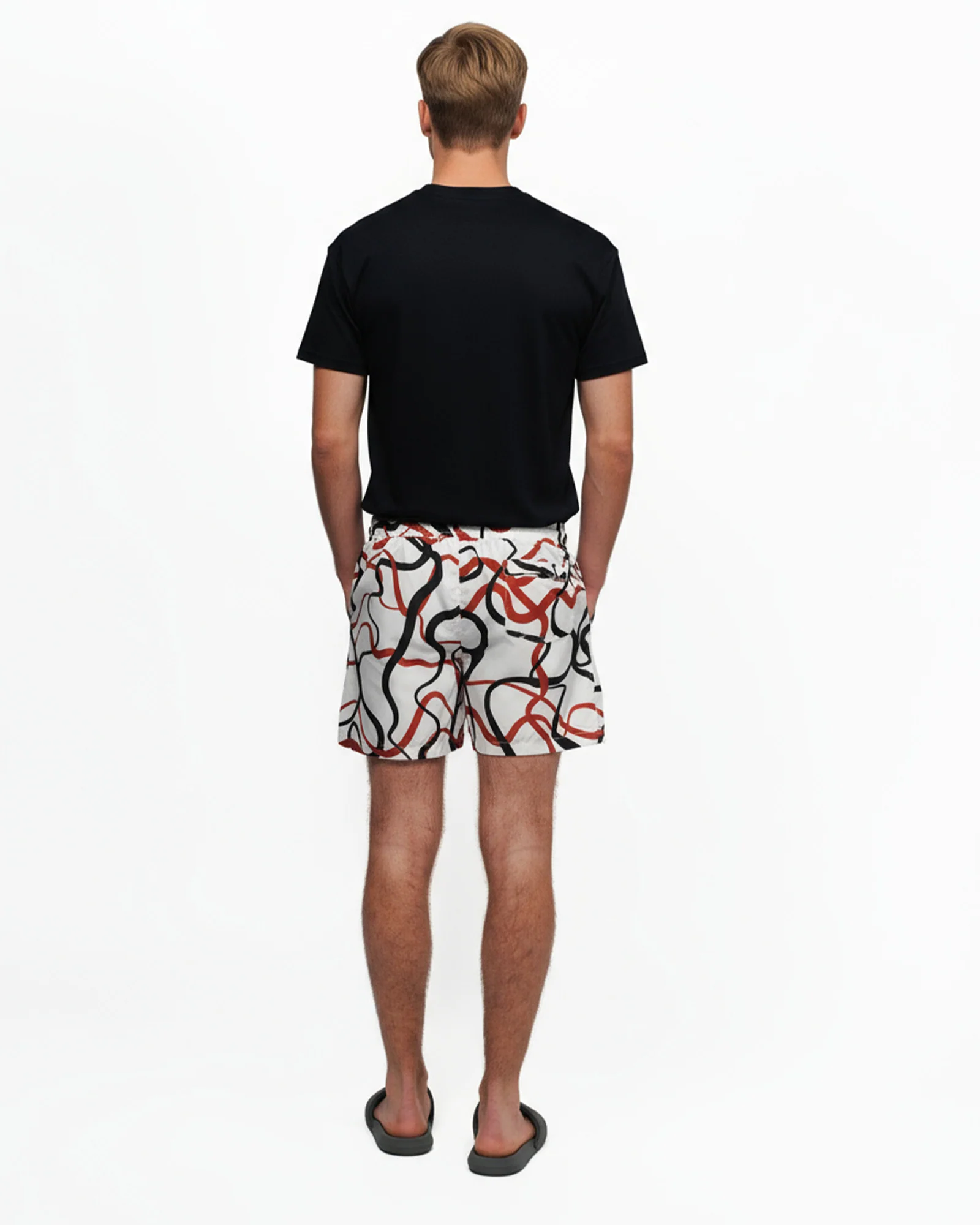Swim Short - White Pattern - Image 4