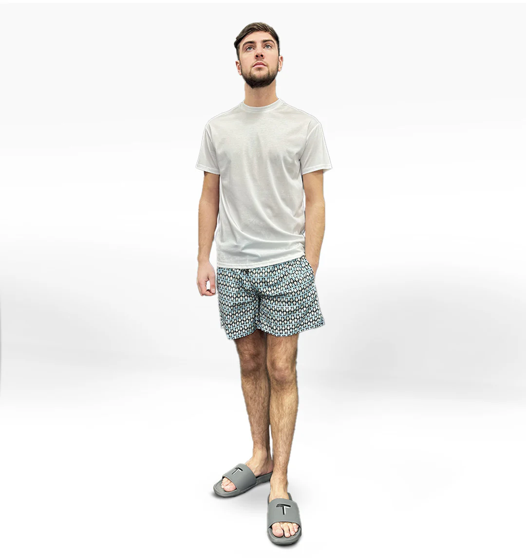 LCTB: Swim Shorts - Mint Geometric - Image 3