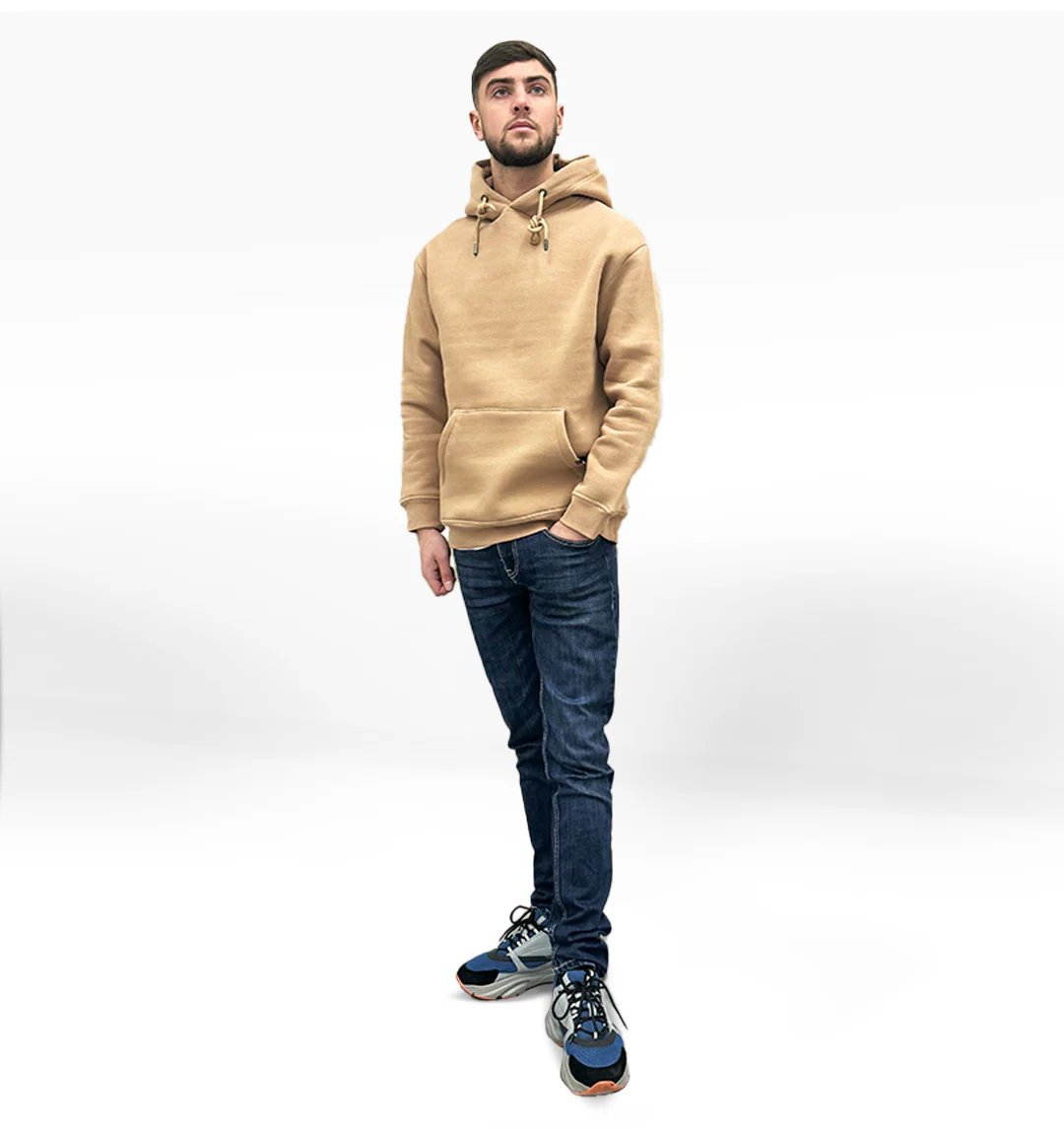 LCTB: Heavy Plain Pocket Logo Hoodie - Biscuit - Image 2