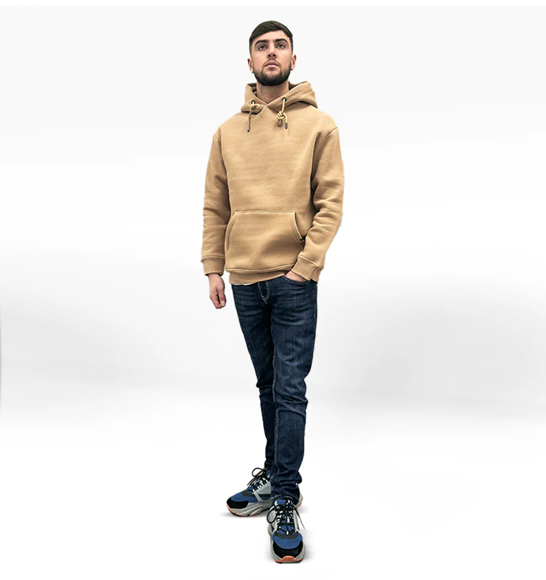LCTB: Heavy Plain Pocket Logo Hoodie - Biscuit - Image 3