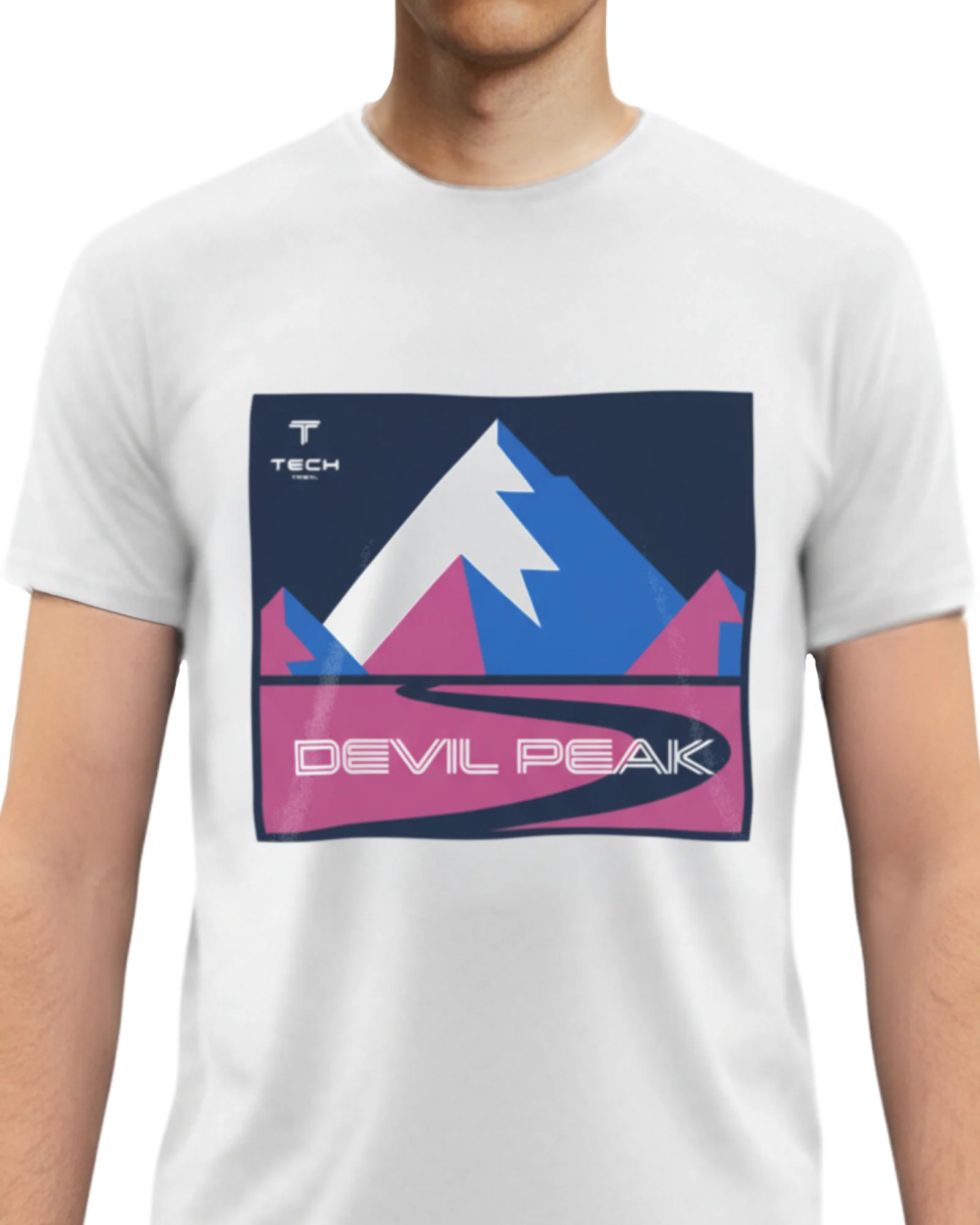 TTECH Devil's Peak T - White & Pink [3 For £30] - Image 3
