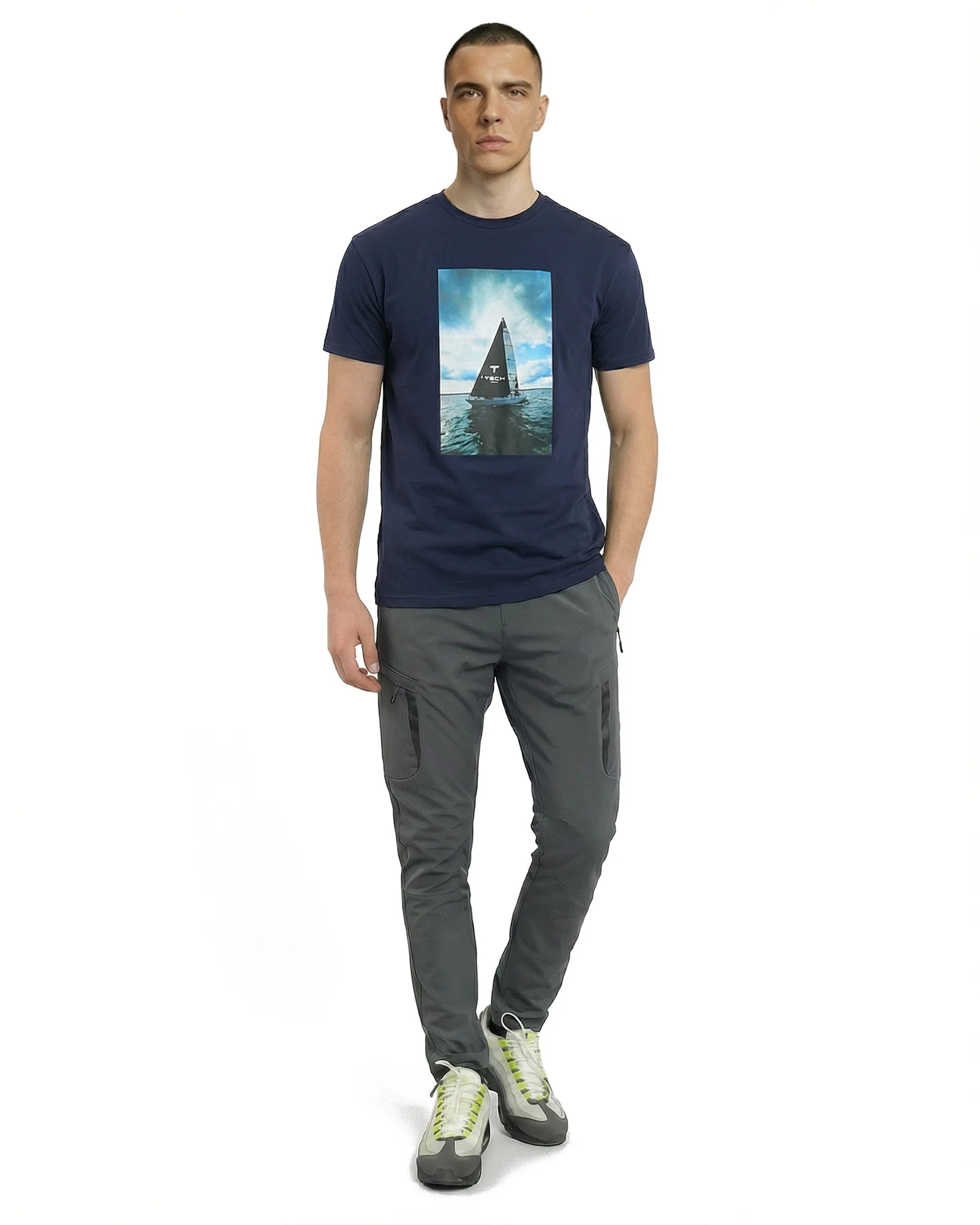 TTECH Sailing T - Navy [3 For £30] - Image 3